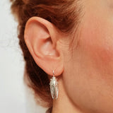 Cicada hook earrings silver