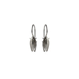 Cicada small hook earrings silver