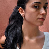 Cicada small hook earrings silver