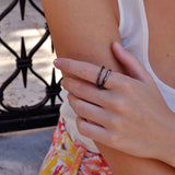 Thin Liquid Ring Black