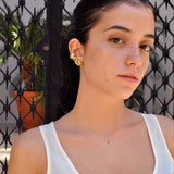 Double Liquid Earcuff Gold