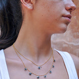 Mon Oeil Necklace thin chain (7 eyes)