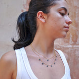 Mon Oeil Necklace thin chain (7 eyes)