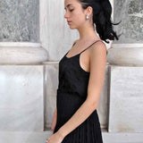 Large Double Liquid Earrings Silver