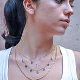 Mon Oeil Necklace thin chain (7 eyes)