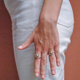 Silver Drop Ring Small