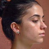 Silver Double Drop Earrings