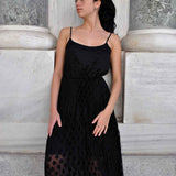 Silver non-identical Drop Earrings