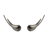 Black Drop Climber Earrings