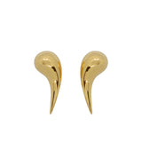 Gold Drop Earrings Long