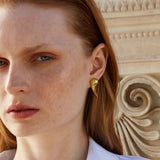 Gold Drop Earrings Long