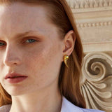 Gold Drop Earrings Long