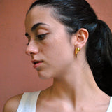 Gold Drop Earrings Long