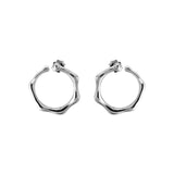 Liquid Hoops Silver