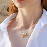 Gold Drop Pendant Large