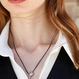 Silver Drop Pendant Large