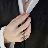 Silver Drop Pendant Large